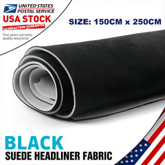 1/8″ Thick Suede Headliner Fabric Foam Back Auto Roof Repair Upholstery Material