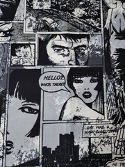 Alexander Henry “The Adventures Of Nina” One Yard- Comic Strip- HTF