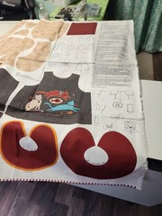 Cut And Sew Cranston Print Works “Homespun Kitty” Fabric Panel Stuffed Animal