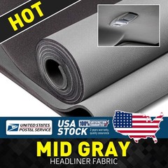 98″ x 60″ Headliner Fabric Auto Roof Lining DIY Replacement Repair Foam Backing