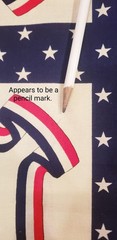Vintage American Flag Fabric 52″x45″ Made in USA