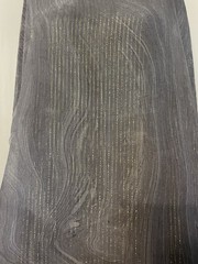 100% Silk Chiffon w/ Lurex Gold Stripes & Wave Gray Fabric By the Yard 44″ Wide