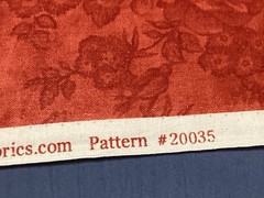 MODA “A Yuletide Blessing” Fig Tree Quilts Red Remnant Fabric 28” L By 44” W