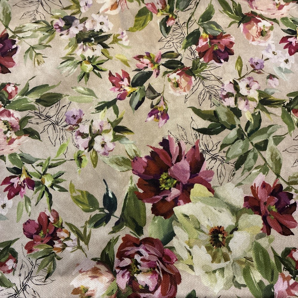 The Fabrics Store Fabric Faille Simone Parchment 100% Cotton 40” X 58”