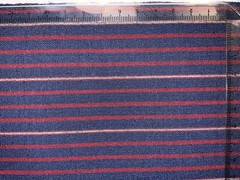 53% Mohair Italian Striped Red/White/Blue Jacketing 1.8m 285 g/m