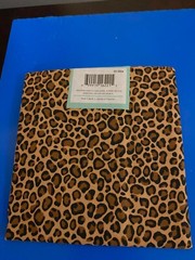 BRAND NEW CREATE IT 100% COTTON CHEETAH PRECUT SEWING AND CRAFT FABRIC 18″ X21″