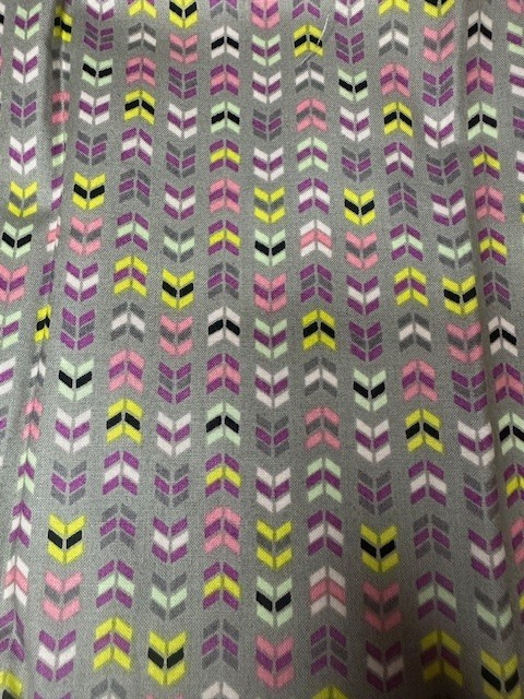 My Gray or the Highway Fabric 1 Yard Jackie Studios Camelot Arrows Gray