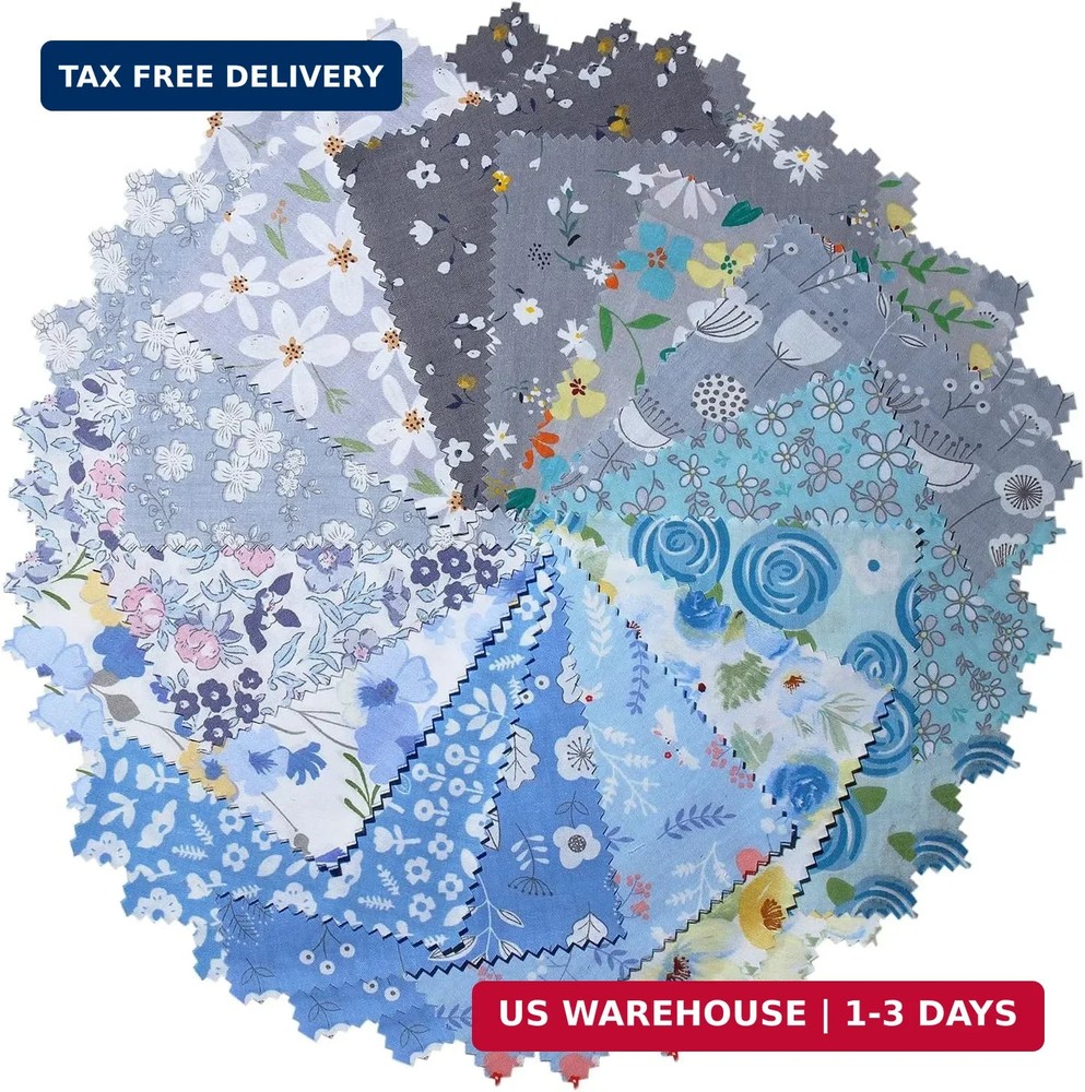 Charm Packs for Quilting 5 Inch Clearance, Quilting Cotton Fabric Squares Precut