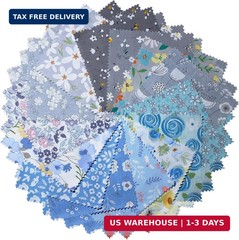 Charm Packs for Quilting 5 Inch Clearance, Quilting Cotton Fabric Squares Precut