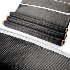 40″ – 118″ Real Carbon Fiber Fabric Cloth Roll 3k 200gsm 2×2 Twill Weave Black