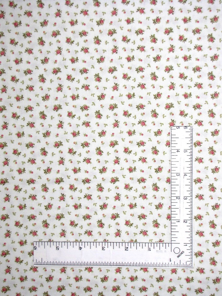 Floral Rose White Fabric By The Yard First Blush Berringer Marcus Fabrics Cotton