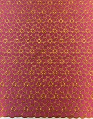Rose Pink Gold Voile Lace| Gold Floral Lace Embroidery| Sold by 5 Yards.