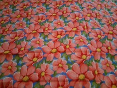 Multicolored Floral Cotton Polyester Blend Fabric 44″ X 24″