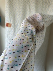 1940s Vintage Yardage Music Note Novelty Print 2+ yds NWT White Blue Yellow