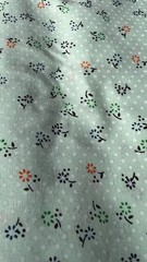 5+ yards Dotted and Ditsy Floral Mint Green Fabric