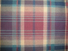Plaid Tan Green Burgundy Navy Burlington – 5+yds=$0 S&H
