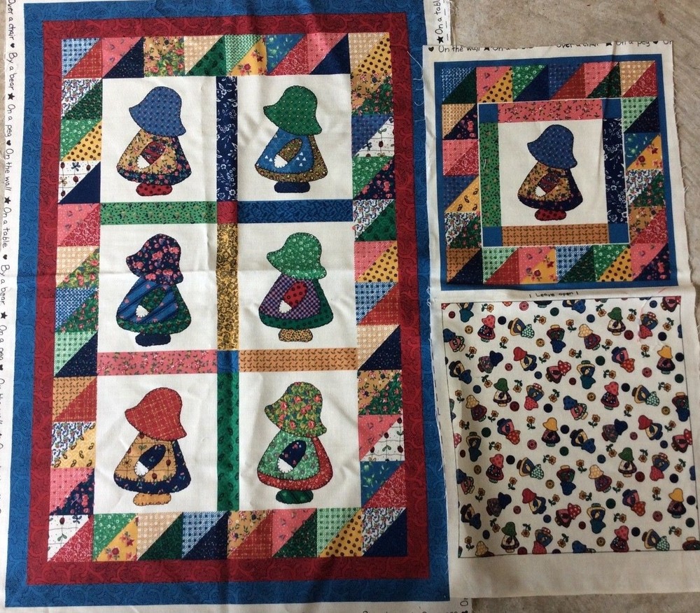 LITTLE QUILTS FOR FABRI-QUILT—–QUILT TOP KIT & PILLOW- NO BACKING