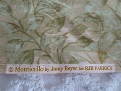4964. RJR J. Beyer MONTICELLO Crafts, Quilting COTTON FABRIC – 43.5″ x 2 yds.