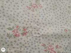 vintage floral cotton fabric, 44 By 36 Inches, #27