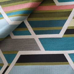 Vtg MCM Maharam Upholstery Fabric “Agency” Unique by Sarah Morris 1.8 yds