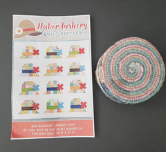 Lori Holt “Haberdashery” Quilt Pattern + Jelly Roll Fabric Riley Blake *RARE*