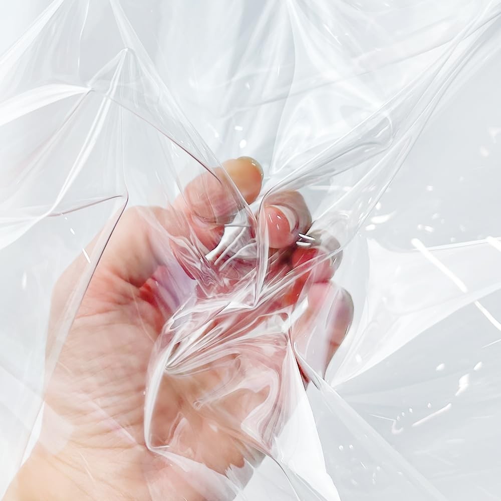 | Clear TPU Vinyl Fabric 54-Inches Wide, 12 Gauge Clear Waterproof Vinyl Mult…