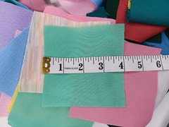 Vintage Scrap Fabric Pieces Various Colors Polyester 1 Pound Lot Destash