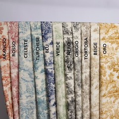 Toile de Jouy Various Colors by the Metre | Height 280cm | 100% Cotton