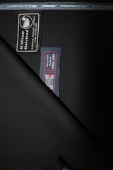60% MOHAIR, 40% WOOL BLACK SUITING FABRIC MADE IN ENGLAND William Halstead 3.65m