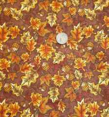 1 Yd Autumn Leaves and Acorns Debbie Mumm Fabric Autumn Fall Joann Fabrics