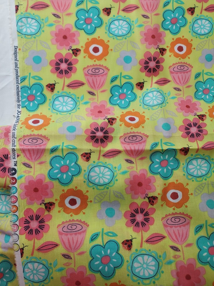 Joann cotton fabric BTY Kids Prints 44” / 45” Flowers Girls You Choose
