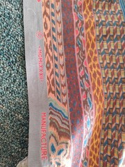 Colorful Bohemian tribal ikat-style geometric striped fabric 5 YDS