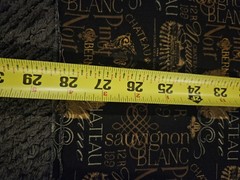 David Textiles Chateau Nouveau Wine Fabiano Gold Black cotton fabric 43 X 28
