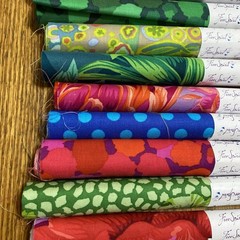 25 Kaffe Fassett Collective Fat Quarters In Cigar Rolls.