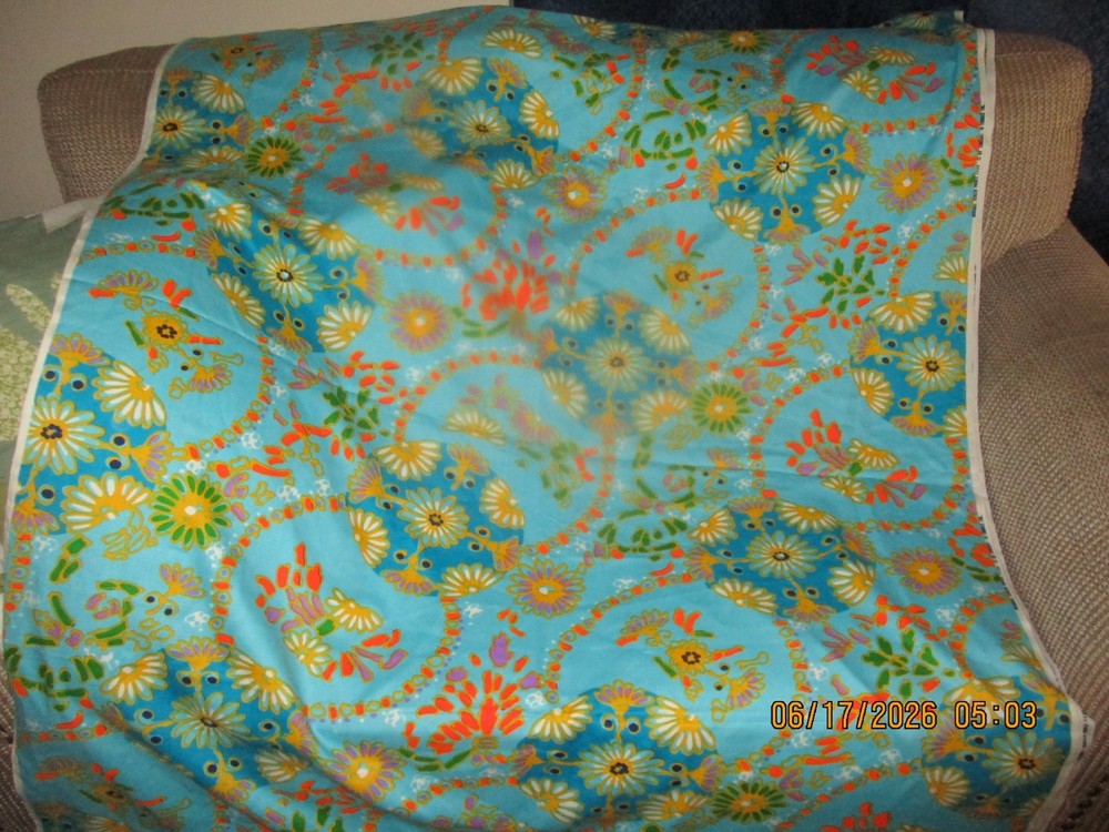 New CRAZY MULTI COLORED ORIGINAL PRINTS BY CHRISALI FABRICS (228″ x 45″)