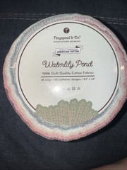 Tinyspool & Co. Jelly Roll Fabric Strips for Quilting, Waterlily Pond