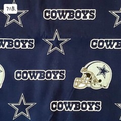 Sports Cotton Fabric by the ½ yard- Football Teams