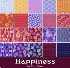 FIGO Fabrics Happiness by Pippa Shaw Jelly Roll 40 Pc. 2.5″ Cotton Floral NIP