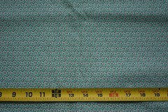 By 1/2 Yd, Vintage, Green & Red Calico on White Quilt Cotton, Marcus, N6443