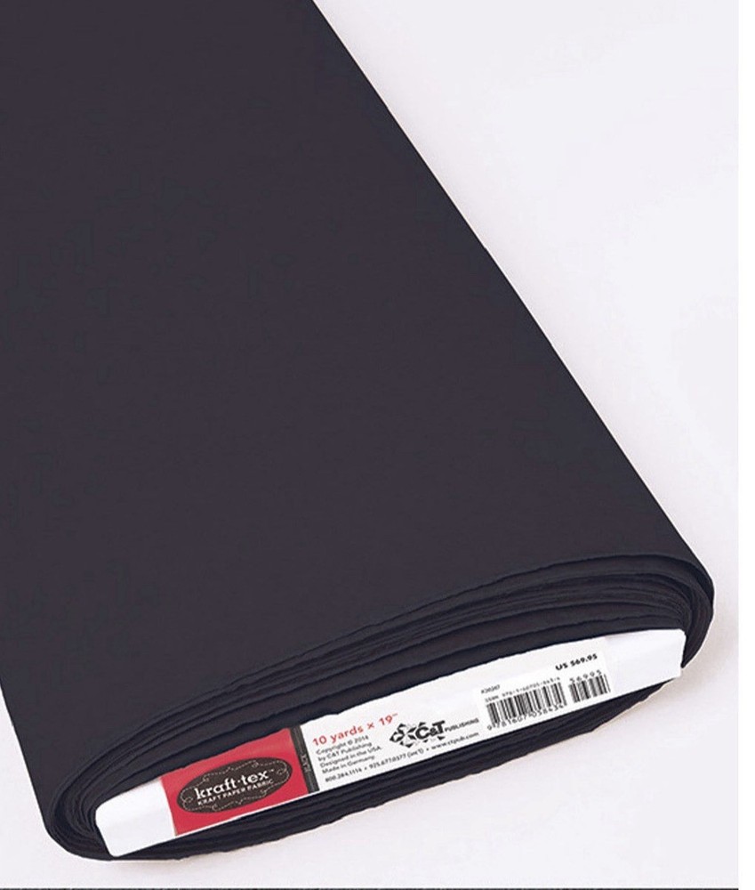 Kraft-Tex Paper Fabric 19”x 1.5 Yards – Black