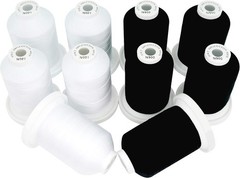 100% Mercerized Cotton Threads, 600M Spools for Quilting, Sewing & Embroidery
