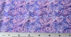 Quilting Treasures – Digital Ambiance Paisley Purple- Quilting & Crafting Fabric