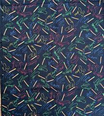MARY ELLEN HOPKINS SSI Chalkboard Signatures Names Quilting Cotton Fabric 1y+34″