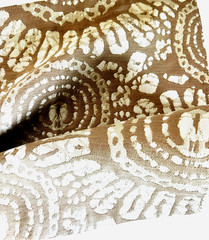 Designer Upholstery Fabric Sample Geometric Tan Beige Ivory 17 x 16″