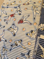 Baseball Batter Up Vintage Timeless Treasure Gail-C3532 2yd+
