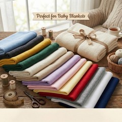 Baby Flannel Fabric Soft Brushed Cotton 42 Inch Wide Lightweight Quilt