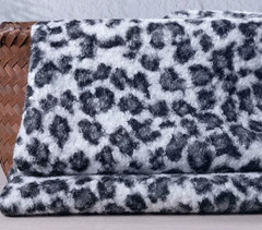 Leopard Sherpa Boucle Faux Fur Fabric Thick Curly Lamb Fleece 50x160cm DIY
