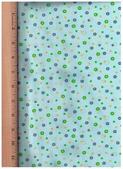 Teal Dots & Circles Looney Tunes Bugs Bunny by David Textiles bty PRICE REDUCED