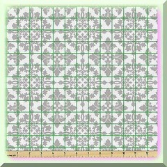 Victorian Floral Modern Graphic Waterproof Fabric 36×58 inches