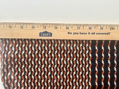 Vintage Black Orange Cream Stretch Knit Fabric 2.5 Yd x 56 In